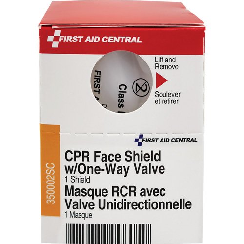 SHC034-SmartCompliance® Refill CPR Faceshield with One-Way Valve