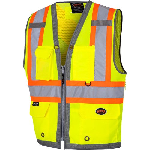 SHC630-Mesh-Back Zip-Front Surveyor's Vest