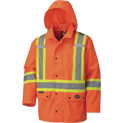SHD300-450D Waterproof Safety Jacket with Detachable Hood
