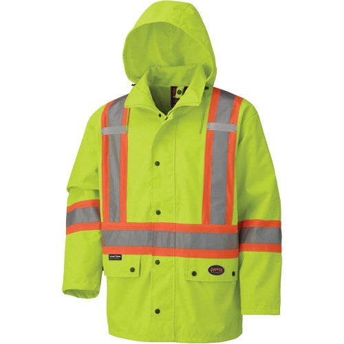 SHD311-450D Waterproof Safety Jacket with Detachable Hood