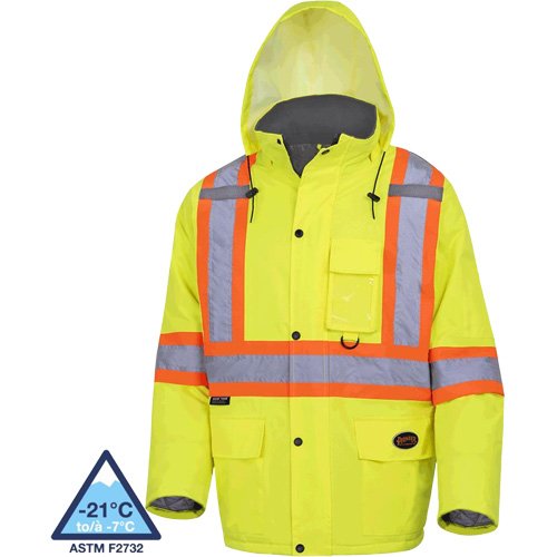 SHD435-Waterproof Quilted Safety Parka