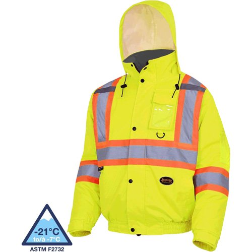 SHD455-Waterproof Winter Quilted Safety Bomber Jacket