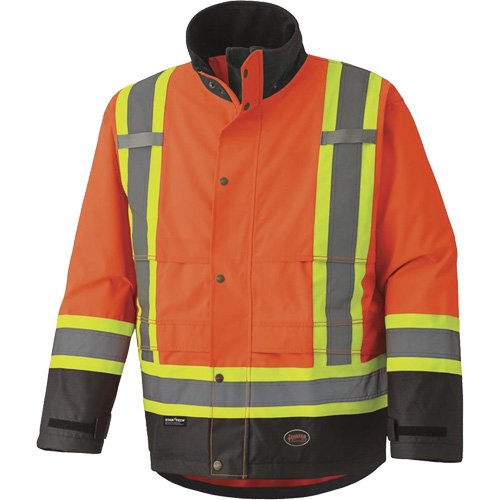 SHD525-300D Trilobal Ripstop Waterproof Safety Jacket
