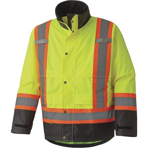 SHD531-300D Trilobal Ripstop Waterproof Safety Jacket