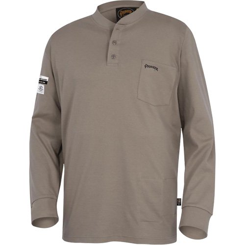SHE326-FR Interlock Henley Shirt