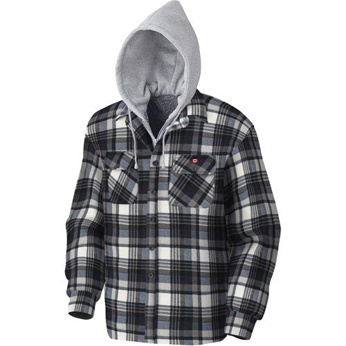 SHE467-Quilted Hooded Shirt