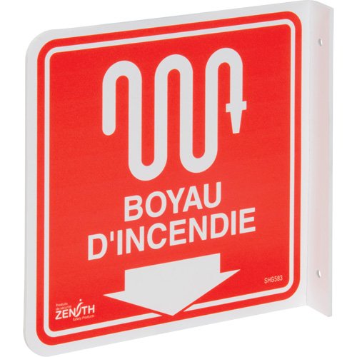 SHG583-90° Projecting "Boyau d'Incendie" Sign