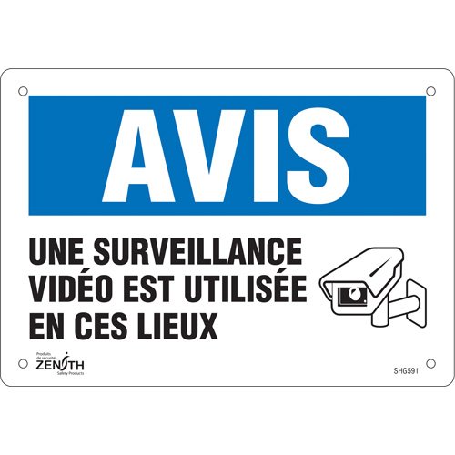 SHG591-"Surveillance vidéo" Sign