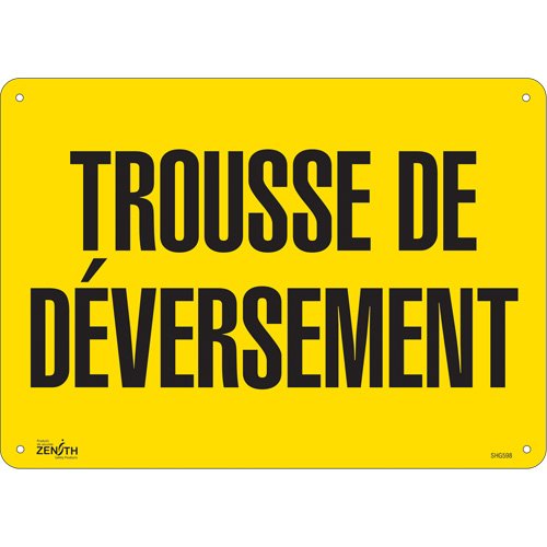 SHG598-"Trousse de déversement" Sign