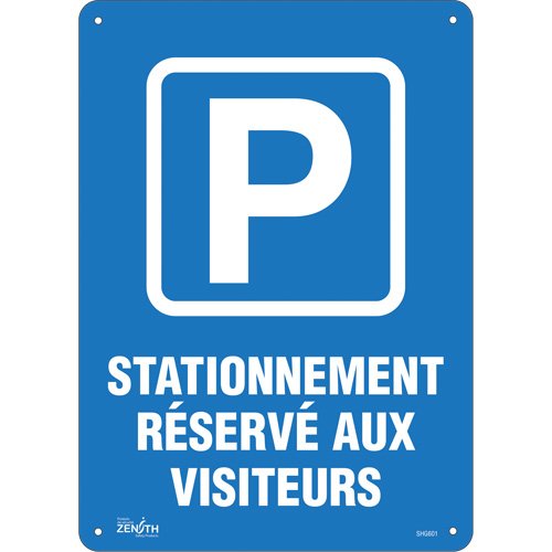 SHG601-"Stationnement réservé aux visiteurs" Sign