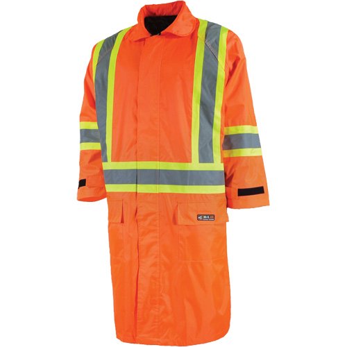SHH314-Long Rain Jacket with Detachable Hood