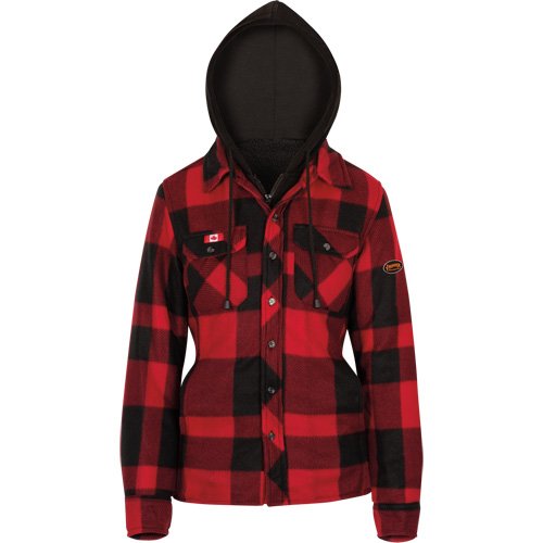 SHH543-Quilted Hooded Shirt