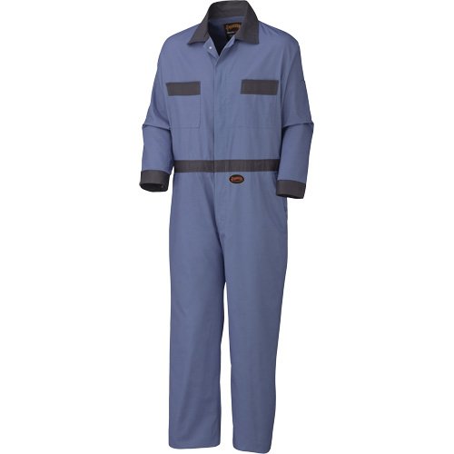 SHH552-Coveralls with Concealed Brass Buttons