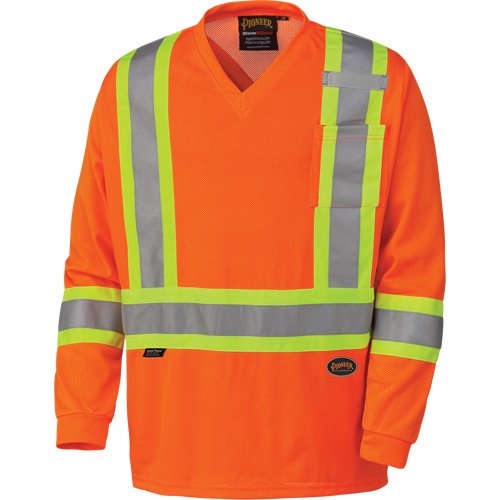 SHH629-Traffic Micro Mesh Long-Sleeved Safety Shirt