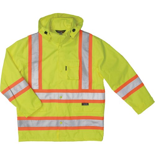 SHI925-Ripstop Safety Rain Jacket