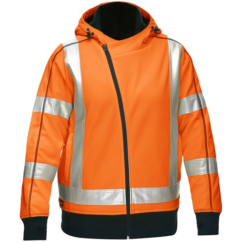 SHK452-Bisley® X-Back Women's Contoured Full Zip Hooded Sweatshirt with Sherpa Lining