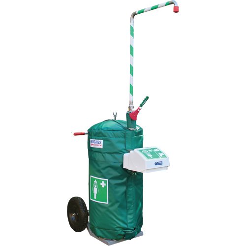 SHL789-Insulated Mobile Self-Contained Emergency Safety Shower with Eye and Face Wash