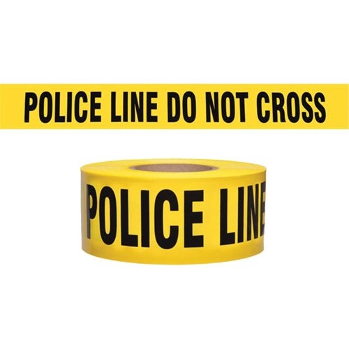 SHL852-"Police Line Do Not Cross" Contractor-Grade Barricade Tape