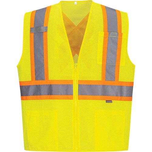 SHM215-Contrast-Striped Safety Vest