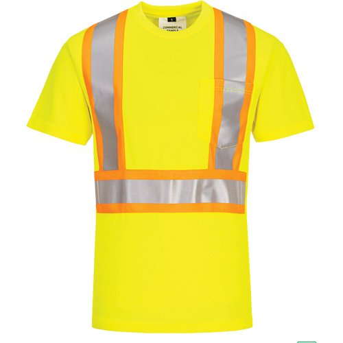 SHM232-Contrast-Striped Safety T-Shirt
