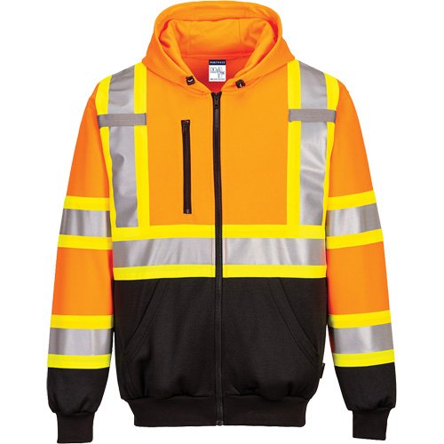 SHM272-Contrast-Striped Safety Hoodie