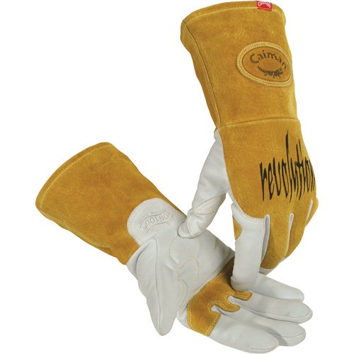 SHM533-Caiman® Premium TIG/MIG Welder's Gloves with FR Insulated Split Cowhide Back