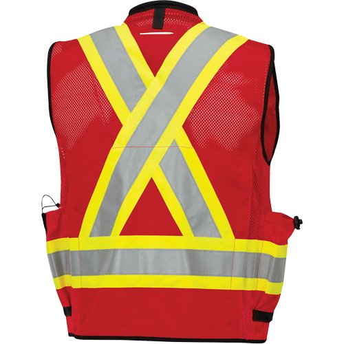SHN882 - 6678 High-Visibility Antimicrobial Mesh-Back Surveyor Vest
