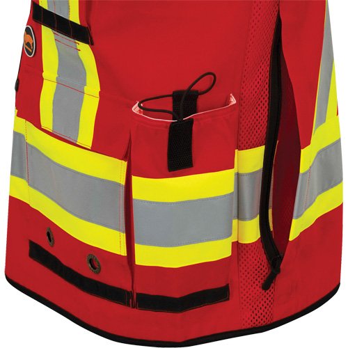 SHN885 - 6678 High-Visibility Antimicrobial Mesh-Back Surveyor Vest