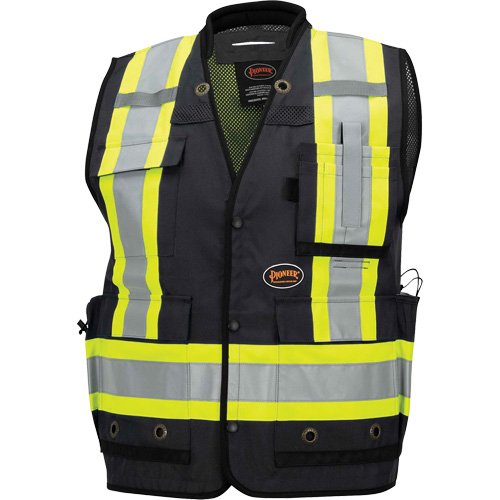 SHN898 - 6679 High-Visibility Antimicrobial Mesh-Back Surveyor Vest