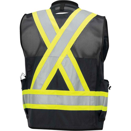 SHN898 - 6679 High-Visibility Antimicrobial Mesh-Back Surveyor Vest