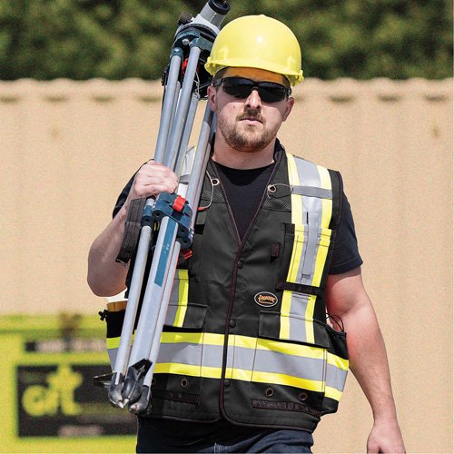 SHN903 - 6679 High-Visibility Antimicrobial Mesh-Back Surveyor Vest