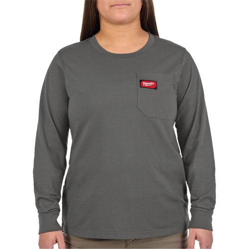 SHO085 - GRIDIRON Long Sleeve Pocket T-Shirt