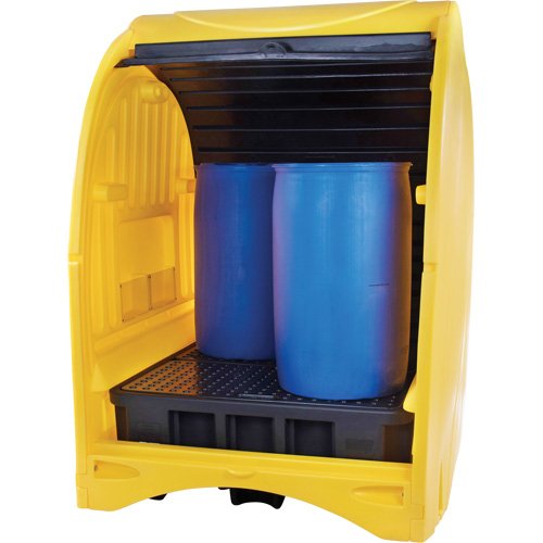 SHO253 - 4-Drum Hard Cover Spill Pallet