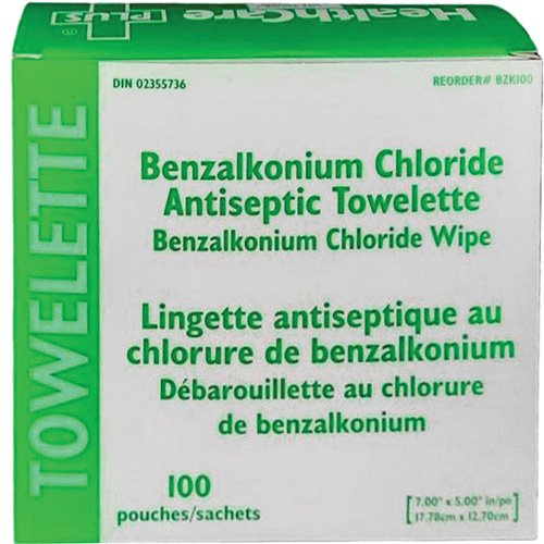 SHP016 - BZK Benzalkonium Chloride Towelette