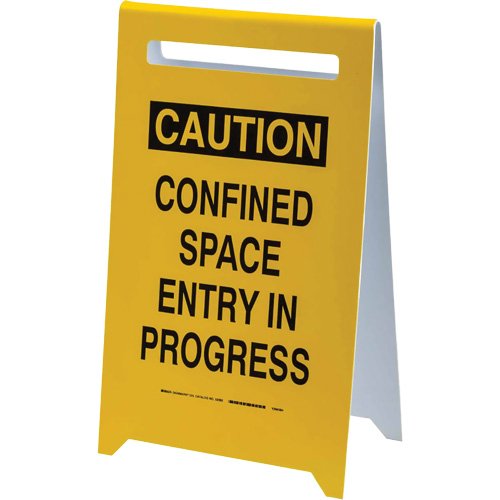 SHQ226 - "Caution Confined Space Entry In Progress" Floor Sign