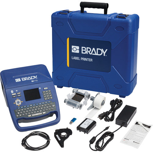 SHQ817 - M710 Bluetooth & Wi-Fi Portable Label Printer with Workstation Safety & Facility ID Software & Hard Case