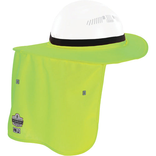 SHR237 - Chill-Its® Lime Green FR Hard Hat Brim with Neck Shade