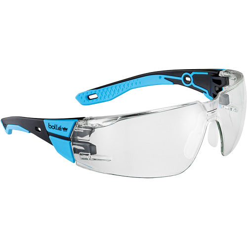 SHR243 - RUSH+ 2.0 M/L Safety Glasses with Black & Blue Frame