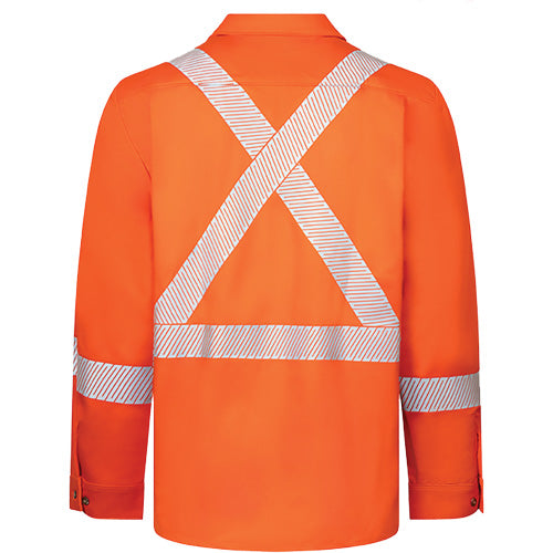 SHR546 - Avenger 7 oz Deluxe Segmented Striped High-Visibility Work Shirt, Style 652
