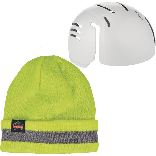 SHR809 - N-Ferno® Reflective Rib Knit Winter Hat & Bump Cap Insert