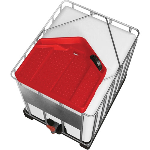 SHR887 - Large 3.9 Gal. Red Chemically-Resistant Polyethylene IBC Funnel