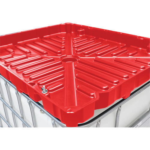 SHR894 - Full Size 30 Gal. Red Chemically-Resistant Polyethylene IBC Funnel