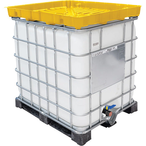 SHR897 - Full Size 30 Gal. Yellow Chemically-Resistant Polyethylene IBC Funnel