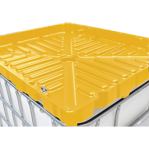 SHR897 - Full Size 30 Gal. Yellow Chemically-Resistant Polyethylene IBC Funnel