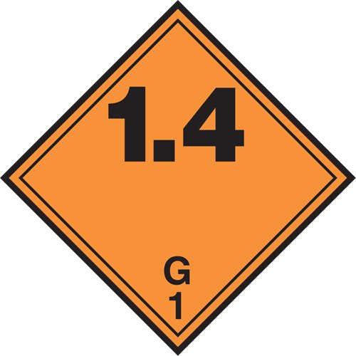 SD302-Explosive Materials TDG Placard