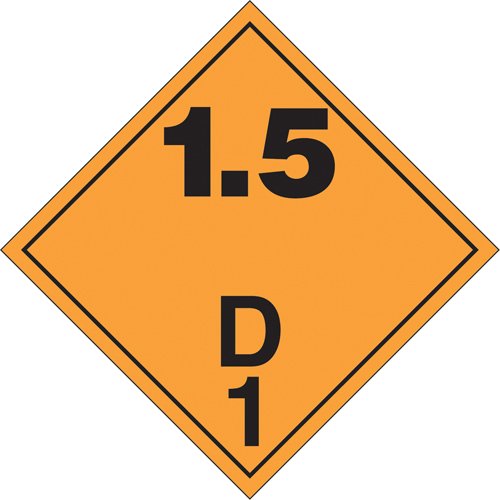 SD304-Explosive Materials TDG Placard