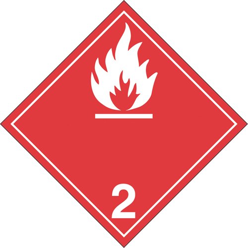 SD307-Flammable Gases TDG Placard