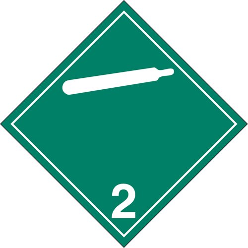 SJ358-Non-Flammable & Non-Toxic Gases TDG Placard