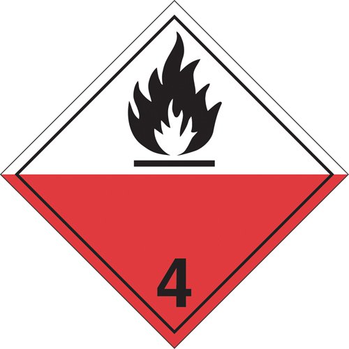 SJ373-Spontaneous Combustibles TDG Placard
