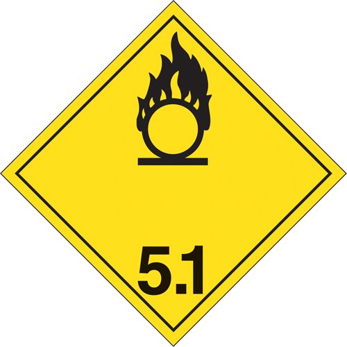 SD327-Oxidizer TDG Placard